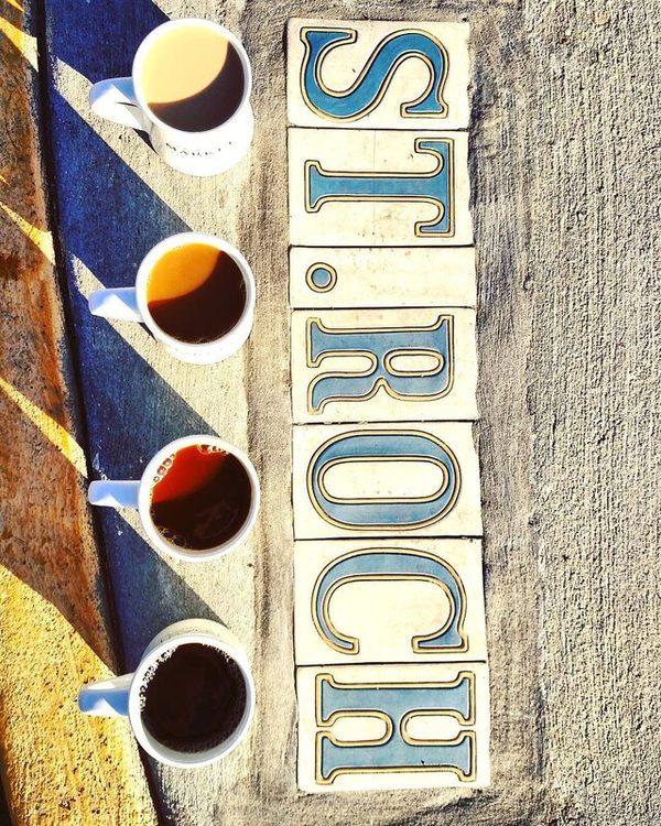 Seasonal espresso drinks at CR Coffee Shop New Orleans, featuring rotating single-origin roasts