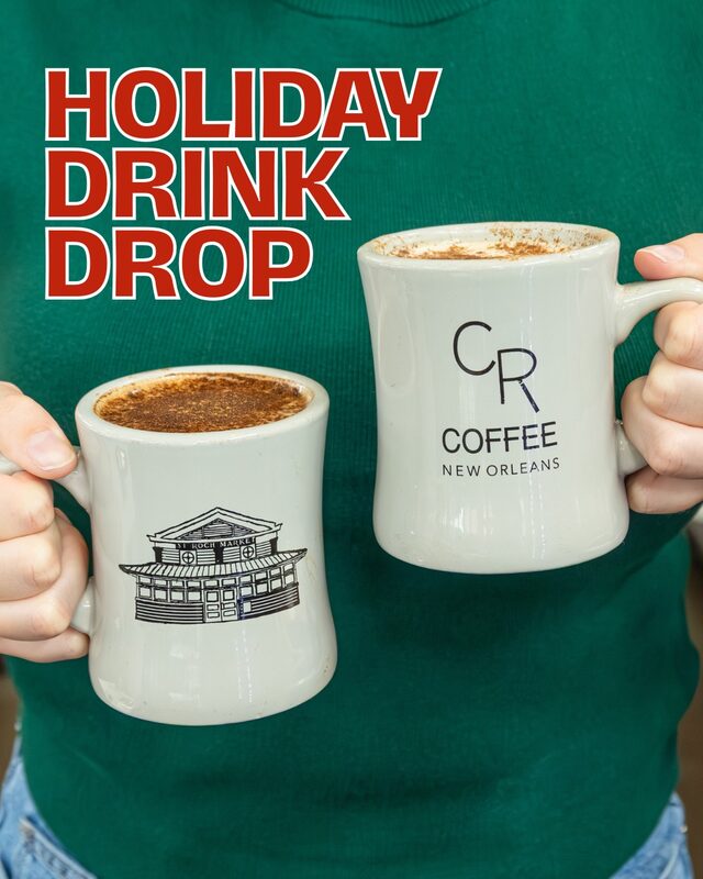 Holiday drinks in CR Coffee mugs