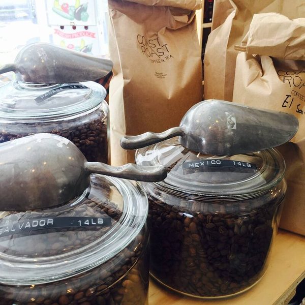 Single-origin green coffee beans sourced through the Port of New Orleans for CR Coffee's antique roasting process